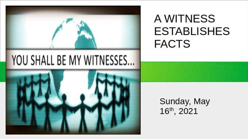 A WITNESS ESTABLISHES FACTS - 01